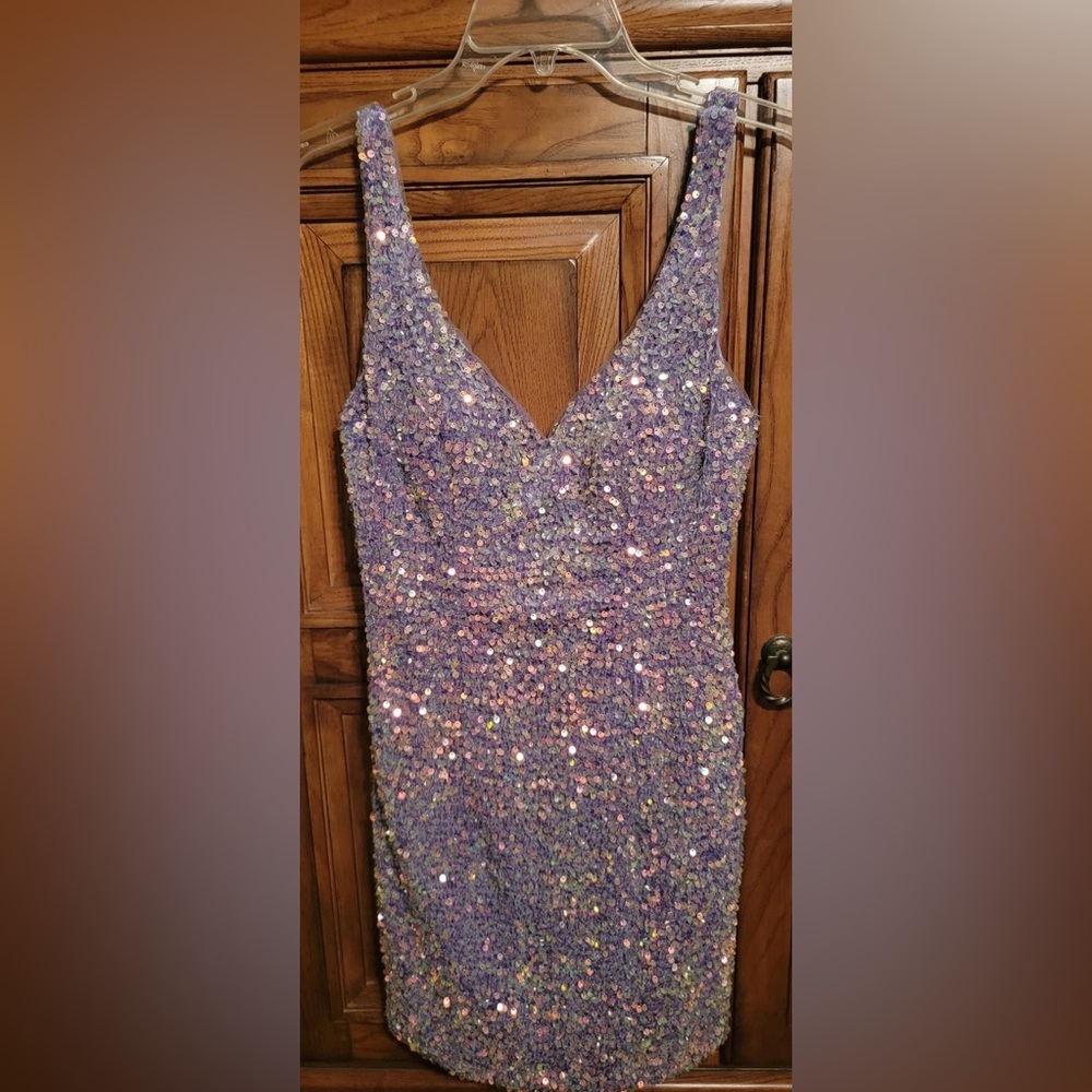 Hellymoon lavender homecoming dress